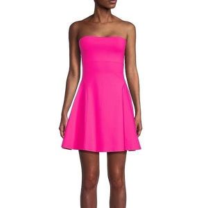 Mini A Line Strapless Dress